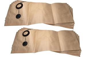 vhbw 10x bolsa filtrante compatible con Festool FIS-SR 5/6 /5, SR 200 / E, SR 212 dispositivo de aspiración - papel, 29,7 cm x 99,6 cm color arena