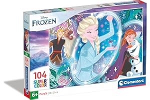 Clementoni - 25737 - Supercolor Puzzle Disney Frozen 2-104 Elementów - Puzzle Dla Dzieci