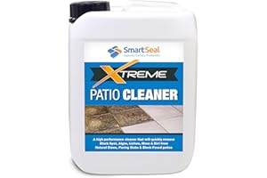 SmartSeal Patio Cleaner Xtreme - Powerful Easy To Apply Patio Cleaner Fluid - Highly Concentrated Patio Black Spot Remover and Paving Slab Cleaner - Eradicate Stubborn Patio Black Spots (5 Litres)