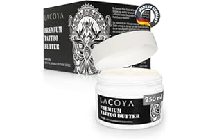 ‎LACOYA LACOYA® - Premium Tattoo Butter for Freshly Tattooed Skin - Care Cream for Daily Tattoo After Care - Tattoo Cream with Shea Butter Vegan Breathable (Made in Germany) - Tattoo Care Balm