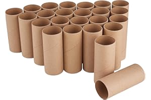 ‎VBS HOBBY SERVICE VBS Papprollen, 24 Stück, 10 cm x 4 cm, kleine Transportrollen zum Basteln für Adventskalender Papphülsen Basic-Artikel