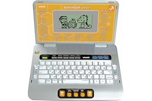 Vtech Schulstart Laptop E – Lerncomputer mit 160 Lernspielen in Deutsch und Englisch – Zum Lernen von Buchstaben, Wörtern, Mathematik, Wissenschaften u. v. m. – Für Kinder von 6-8 Jahren