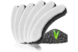 NPET Upgraded Cat Water Fountain 6PCS Filters 1.5 L for Cat Dog Fountain, Replacement Filters with Resin and Active Carbon for Automatic Cat Water Dispenser Drinking Fountain 6 PACK, WF050TP WF100