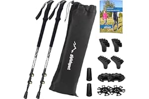 ‎GIPFELSPORT gipfelsport Wanderstöcke Teleskop | Nordic Walking Stöcke Damen und Herren | Trekkingstöcke ausziehbar, Ultraleicht und verstellbar | aus Carbon oder Aluminium und verschiedenen Griffen