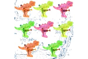 TOPJOWGA Pistolet à Eau pour Enfants, 8 Pièces Jouet Pistolet à Eau, Jouet d'Eté Pistolet à Eau, Petit Pistolet à Eau, Plein Air Pistolets Eau pour Piscine Plage, Jouets de l'eau