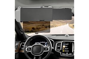 ‎HIFROM hifrom Sonnenblende Verlängerung für Auto, Auto Sonnenschutz, Antiblendung Sonnenblenden Verlängerung, Autozubehör Innenraum für Fahrer oden Beifahrer (Transparent)