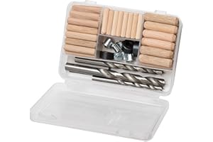 BRACKIT 102pc. Wooden Dowels & Drill Bits Kit