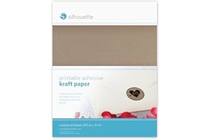 Silhouette America MEDIA-KFT-ADH Bedruckbares selbstklebendes Packpapier