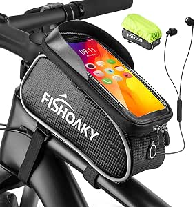 FISHOAKY Borsa Telaio Bici, Impermeabile Borsa Biciclette con TPU Touch  Screen Grande capacità Borse Cellulare MTB BMX Mountain Bike per Phone XS X  Samsung S9 S8 Telefoni sotto a 6,5 Pollici : Sport e tempo libero