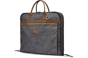 S-ZONE Garnitur podręczny torba na ubrania torba podróżna torby marynarskie dla mężczyzn i kobiet podróż lub podróż służbowa, szary, L, Torba podróżna na ubrania