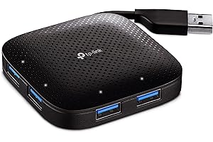 ‎TP-LINK TP-Link 4-Port USB 3.0 Datenhub, Windows Mac OS und Linux, Ultrakompaktes Design, Keine Treiber erforderlich, Bis zu vier Geräte zugleich(UH400)