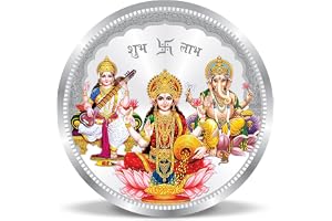 ACPL Precious Moments BIS Hallmarked Silver Coin Laxmi Ganesha and Saraswati 10 gm| 20gm| 50gm| 100gm 999 pure