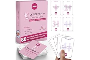 MBM 80 Leadership Cards – Emotional Intelligence Development & Confidence-Building Coaching Tools | Conversation Starters for Developing Leadership Skills & Team Building Activities