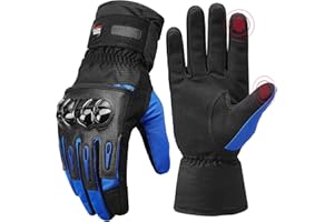 ‎KEMIMOTO KEMIMOTO Winter Motorradhandschuhe, wassdichte Motorrad Handschuhe Winter, Amtungsaktive Sport Handschuhe für Herren und Damen