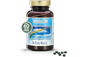 Dr. Peter Hartig Spirulina Zink 400 Presslinge 60-Tages-Vorrat Vegan Laborgeprüft
