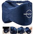 NATUMAX Knee Pillow for Side Sleepers - Sciatica Pain Relief - Back Pain, Leg Pain, Pregnancy, Hip and Joint Pain Memory Foam Leg Pillow + Free Sleep Mask and Ear Plugs
