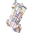 Bucilla Felt Applique Christmas Stocking Kit, 18" Nutcracker Sweet Felt Applique Stocking Kit, Perfect Craft Supplies for DIY Needlepoint Arts and Crafts, 89256E