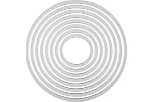 Sizzix 18657551 Big Shot Cercles Framelits Set de 8 Matrices de Découpe pour Machine Plastique Multicolore 16 x 1 x 25 cm