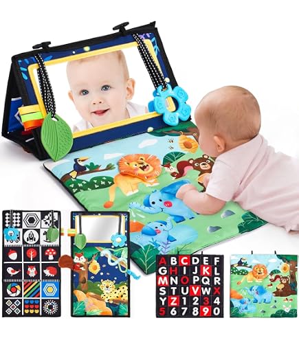 Juguete Sensorial Colmena LEADSTAR | 4 Abejas De Peluche + Espejo + Papel Crujiente | Montessori Para Bebés 6-12 Meses | Lavable Y Portátil | Regalo Educativo