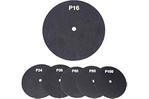 RIWO COMMERCE 20 discos abrasivos de doble cara de carburo de silicio, 406 mm de diámetro, para lijadora de hormigón, papel de lija de doble cara, ideal para madera y hormigón, grano 100