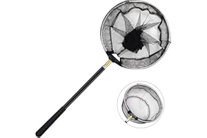 Dreamark Heavy Duty Pool Skimmer Netz mit Edelstahl-Teleskopstange Professionelle 1.5 Meter Poolkescher Kescher Pool für die Reinigung Schwimmbad, Whirlpools, Aquarium, Gartenteich, Fischteich