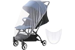 KOKOBOX Moustiquaire Poussette Universelle 150x130cm Moustiquaire Bebe Moustiquaire Lit Bebe Accessoires De Poussettes Protection Anti Moustique Et Guêpe Filet Fin Et Resistant e Lavabile