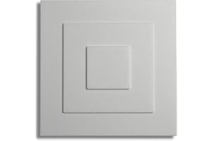 DECOSA Rosace Yvonne - 32 x 32 cm - polystyrène - blanc - 1 pièce