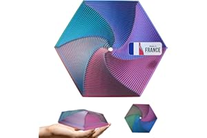KOALA STUDIO Fractal Fidget Hexagon Anti-Stress Imprimé en 3D Idées Cadeaux Adultes - Anniversaire Noel Fêtes Anxiété Format de Poche Bureau Petit Léger Gadget