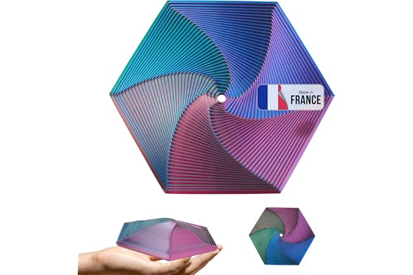 Fractal Fidget Hexagon Anti-Stress 3D-printad Presentidé Vuxna - Födelsedag Jul Fester Ångest Fickformat Kontor Liten Lätt Ga