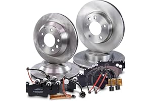 ATEC GERMANY BESTPRICE Set freni incl dischi freno anteriori Ø 330mm ventilati + posteriori Ø 330mm ventilati + pastiglie freno anteriori e posteriori Compatibile con PORSCHE CAYENNE (9PA), VW TOUAREG