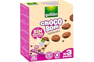 GULLÓN Galletas Choco Bom Mini Cacao Sin Gluten 120g (3x40g)
