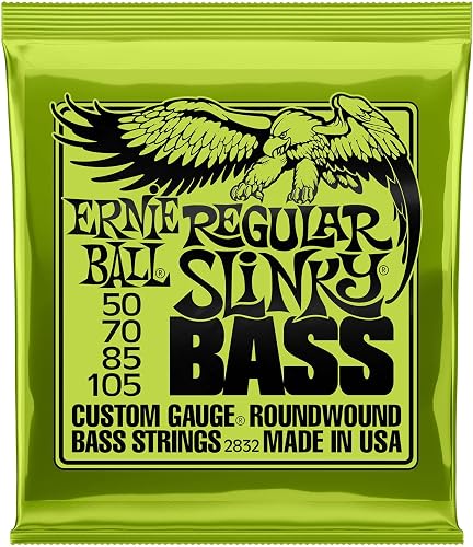 Ernie Ball Regular Slinky Nickel Wound Electric Bass Strings - 50-105 Gauge