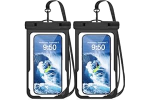 MR.LUYU Pochette Étanche Smartphone, Lot de 2 Sac Étanche IPX8 Pochette Telephone Portable Housse Étanche pour iPhone 15 Pro Max 14 Pro 13 Galaxy S24 S23 Ultra, Jusqu'à 6.9"