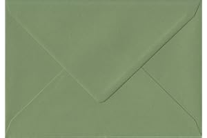 COLORSONO 50 Vintage Green 162mm x 229mm Gummed 135gsm C5/A5 Envelopes