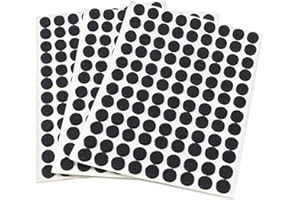 Adsamm® / 324 x feltrini autoadesivi/Nero/ø 10 mm/Rotondo/piedini per mobili in feltro da 3.5 mm di spessore/pad protettivi per arredi