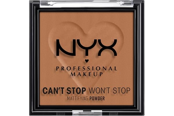NYX Professional Makeup Poudre Matifiante Can't Stop Won't Stop Mattfying Powder, Fini Mat, Mocha