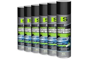 Spraytive 6 x 500ml Power Scheibenenteiser – Enteiserspray für Autoscheiben & Schlösser – Entfroster wirkt sekundenschnell bis -20°C – materialschonend – verzögert Neubildung von Eis, Made in Germany