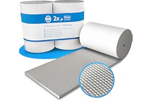 ‎STRACKS STRACKS® 2X Garagen Wandschutz je 2m x 20cm – 9mm Extra Dicker Türschutz – Für Ihr Auto und die Garagenwand – Selbstklebender Türkantenschutz – 2 Rollen - grau