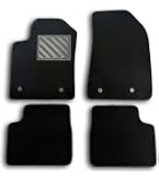 Tappetini compatibili con Alfa Romeo Giulietta, ricamo Giulietta bandiera Ita, kit tappetini auto personalizzati, set tappeti in moquette, tappeto auto