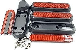 Vestigia® - Reemplazo De Cubierta Reflectante De Rueda Lateral Trasera Y Delantera Para Xiaomi 1S Essential Pro2 Scooter Eléctrico - Piezas De Repuesto Para E-scooter (Rojo)