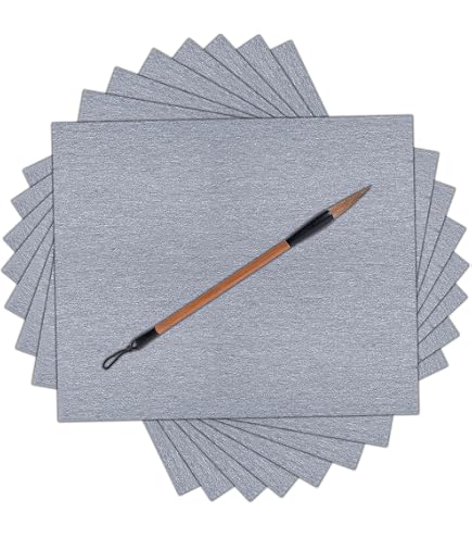 Lot de 6 feuilles de 40 x 60 cm réutilisables et résistantes à l'huile