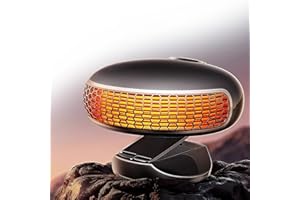 Showvigor Calefactor Coche, Calentador de Coche Rápido de Dos en Uno 12v 150w Insertado en el Encendedor de Cigarrillos, Protección contra Sobrecalentamiento, Sin Ruido, Calefactor Coche Mechero