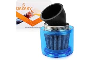 QAZAKY 2PCS 41mm 42mm 43mm Air Filter Cleaner 45 Degree Bend Splash Proof Plastic Cover Waterproof for Motorcycle ATV Quad Scooter Go Kart Pit Dirt Bike 50cc-90cc 110cc 125cc 150cc 200cc 250cc GY6