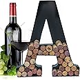 Metallo Lettera Wine Cork Holder Monogram W/Free Wall Mount Kit, A-Z A
