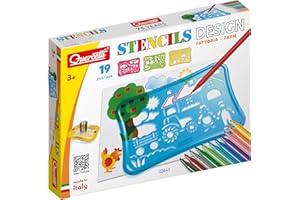 Quercetti - 2645 Pochoirs Ferme - kit de pochoirs