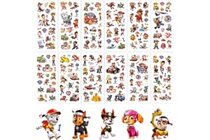 CHUKUA 12 Blätter 3D Paw Sticker Kinder, Personalisierte Aufkleber Kinder, Anime Sticker Set, wasserdichte Kawaii Sticker Mädchen für Scrapbook, Laptop, Fotoalbum, Motorrad, Auto