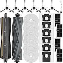 24 stuks accessoires voor Dreame L10s Pro Ultra Heat / L10s Ultra Gen 2 / X30 Ultra & MOVA E30 Ultra stofzuigerrobots, 1 hoofdborstel 6 stofzakken 6 dweilpads 4 filters 6 zijborstels 1