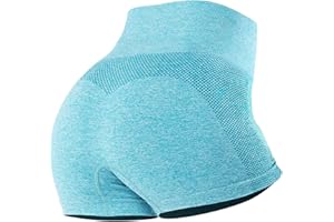 CMTOP Leggins Sportivi Donna,Shorts Donna Sportivi Push Up,Anticellulite Fitness Pantaloni Sauna Dimagranti,Vita Alta Yoga Pants Controllo della Pancia,Opaco Pilates Pantaloncini Fitness