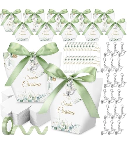 Scatolina con Foglie Sacchetto Porta Confetti Cresima - SGN-BAR25/A3024-IR