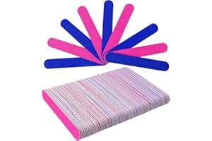 Hanyousheng Mini Professional Lime per Unghie, 100 Pezzi Monouso Lime per Unghie a Due Lato Smeriglio Bordi, Strumenti di Manicure 180/240 Grana Lima per Unghie a Due Lato per Uso Domestico e Salone